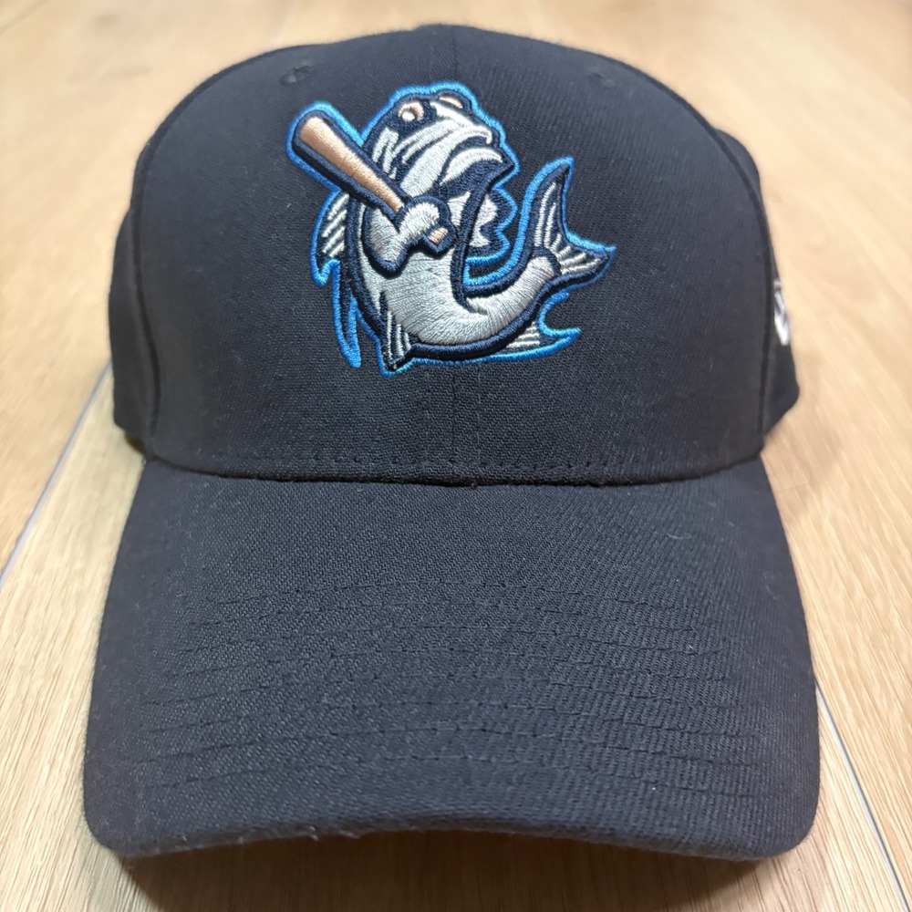 Tampa Tarpons New Era 39THIRTY MiLB Baseball Hat Navy Blue Small-Medium Cap